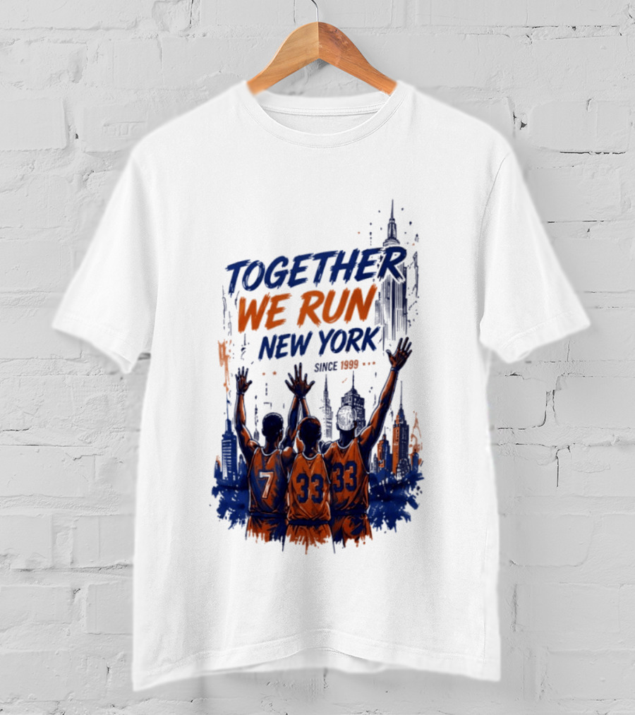 Together We Run New York Basketball Since 1999 Skyline Players T-Shirt