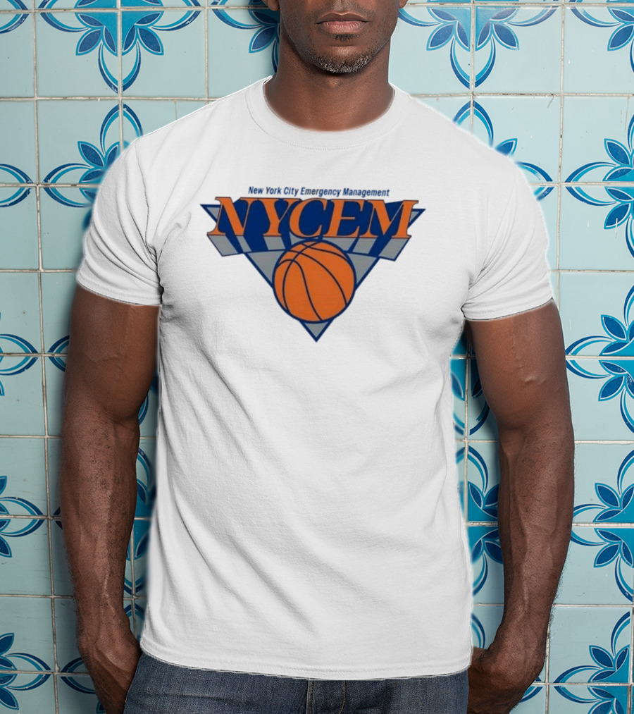New York Knicks NYCEM New York City Emergency Management Basketball T-Shirt