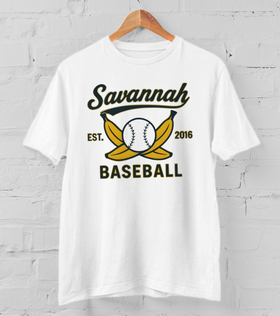 Savannah Bananas Baseball Est 2016 Summer Sports Team Logo Banana Baseball T-Shirt