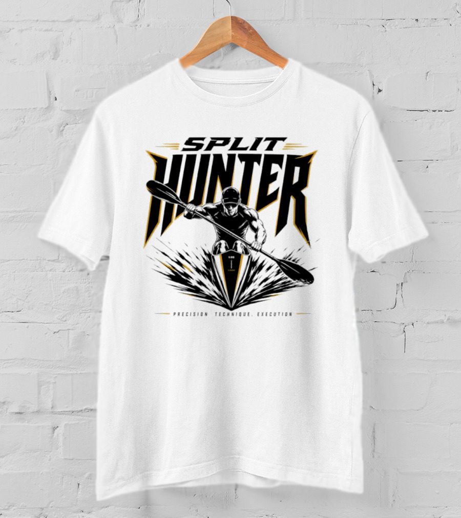 Split Hunter Kayaker Precision Technique Execution T-Shirt