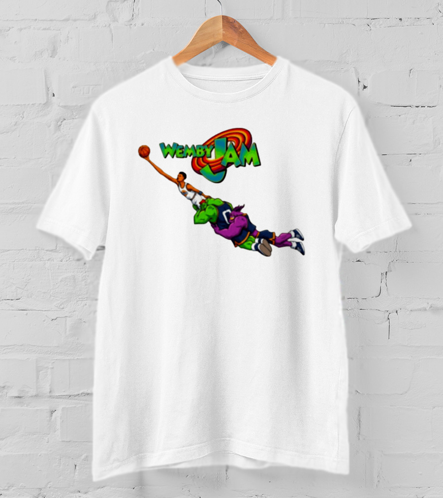 Wemby Jam Monstars Dunk 90s Basketball T-Shirt