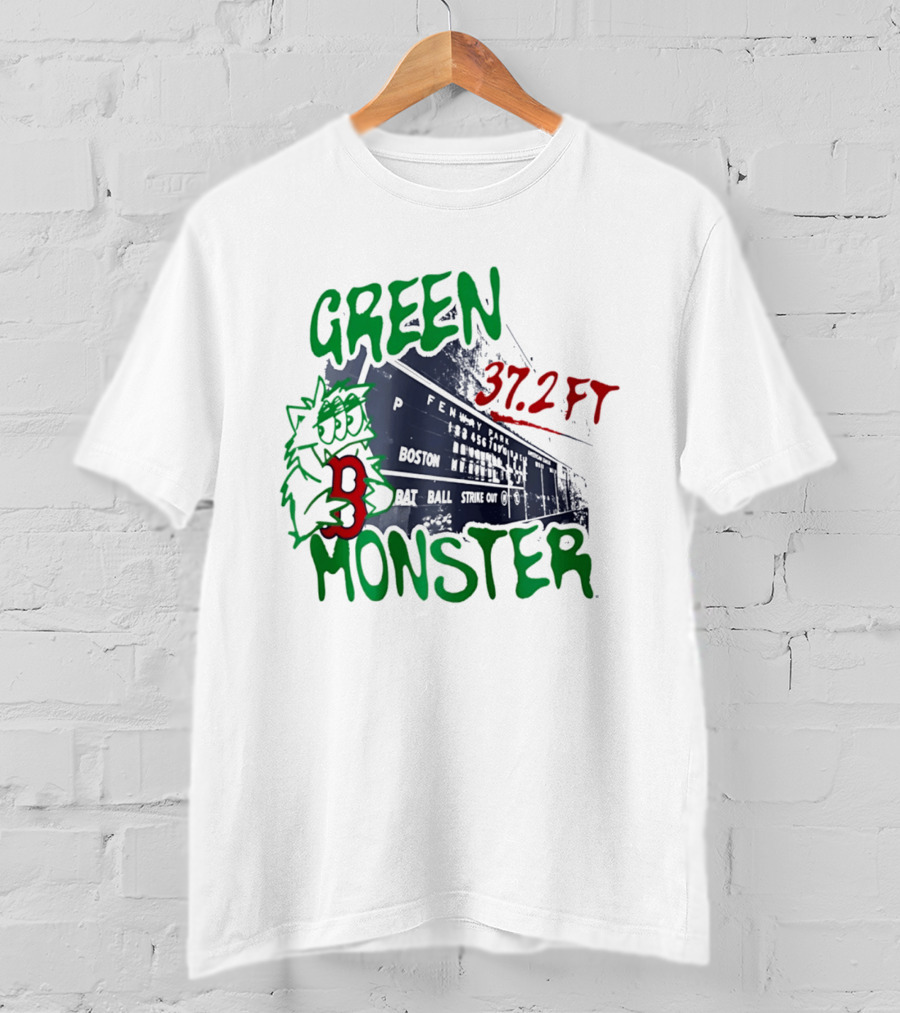 Boston Red Sox Green Monster Fenway 37.2 FT T-Shirt