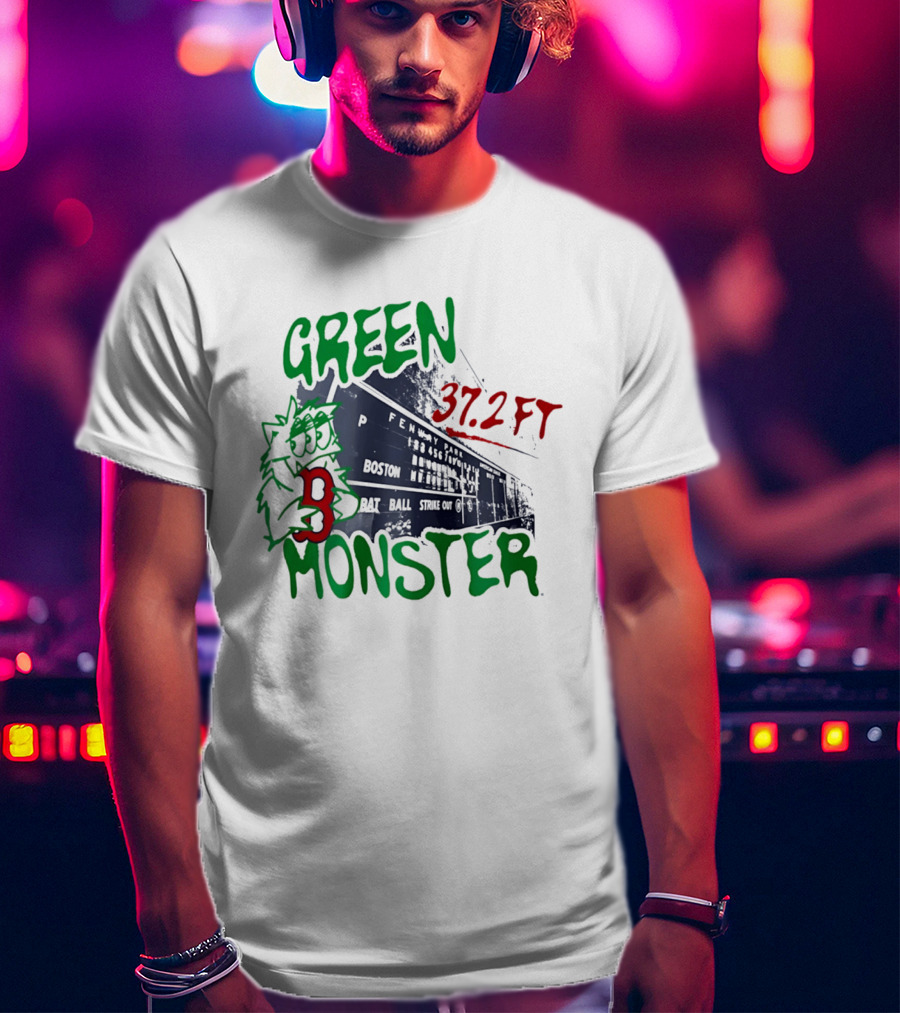 Boston Red Sox Green Monster Fenway 37.2 FT T-Shirt