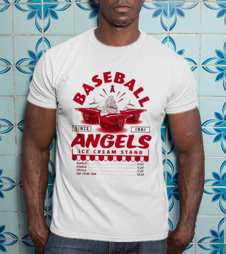 Baseball Angels Ice Cream Stand Since 1961 T-Shirt