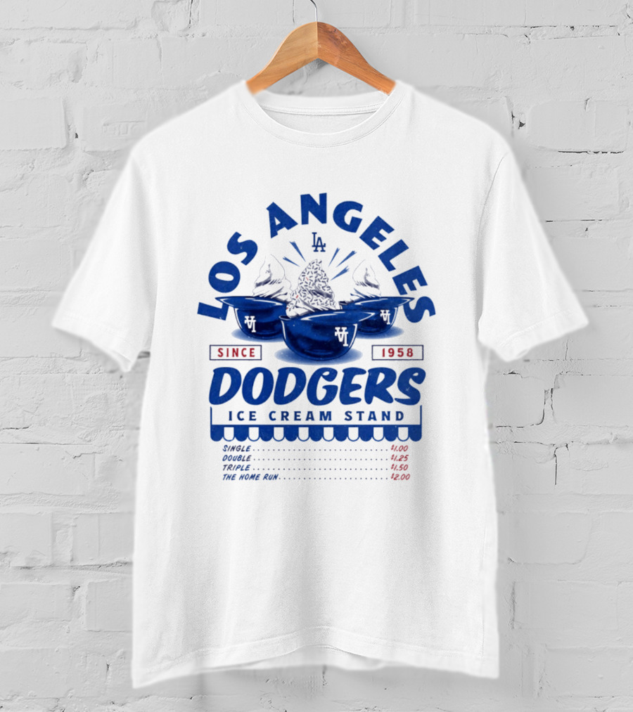Los Angeles Dodgers Ice Cream Stand Since 1958 LA T-Shirt