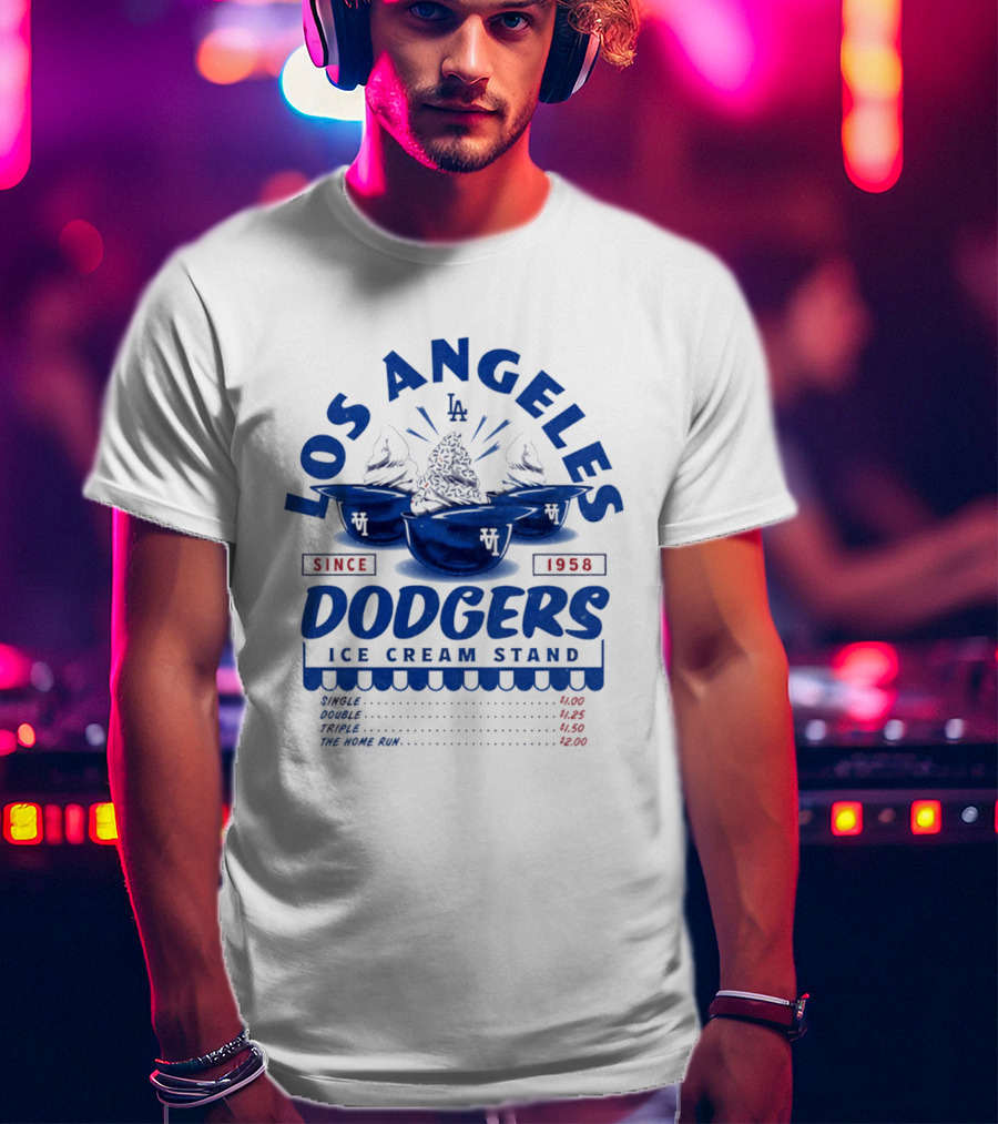Los Angeles Dodgers Ice Cream Stand Since 1958 LA T-Shirt