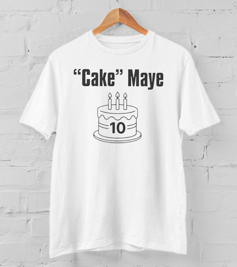 Cake Maye Birthday 10 Celebration With Candles T-Shirt