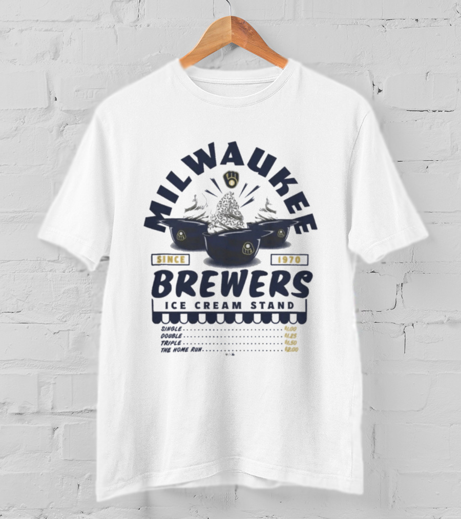 Milwaukee Brewers Ice Cream Stand Since 1970 T-Shirt