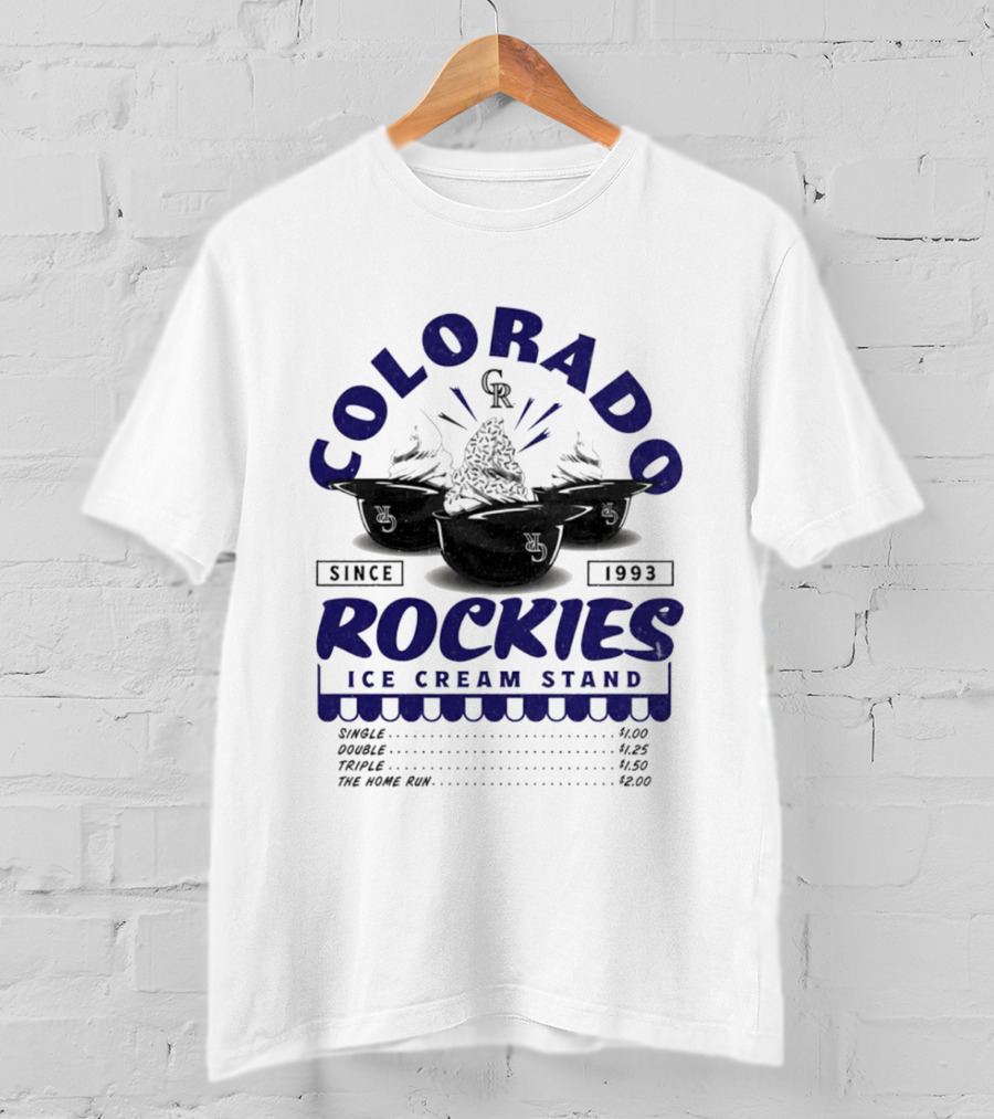 Colorado Rockies Ice Cream Stand Since 1993 CR T-Shirt