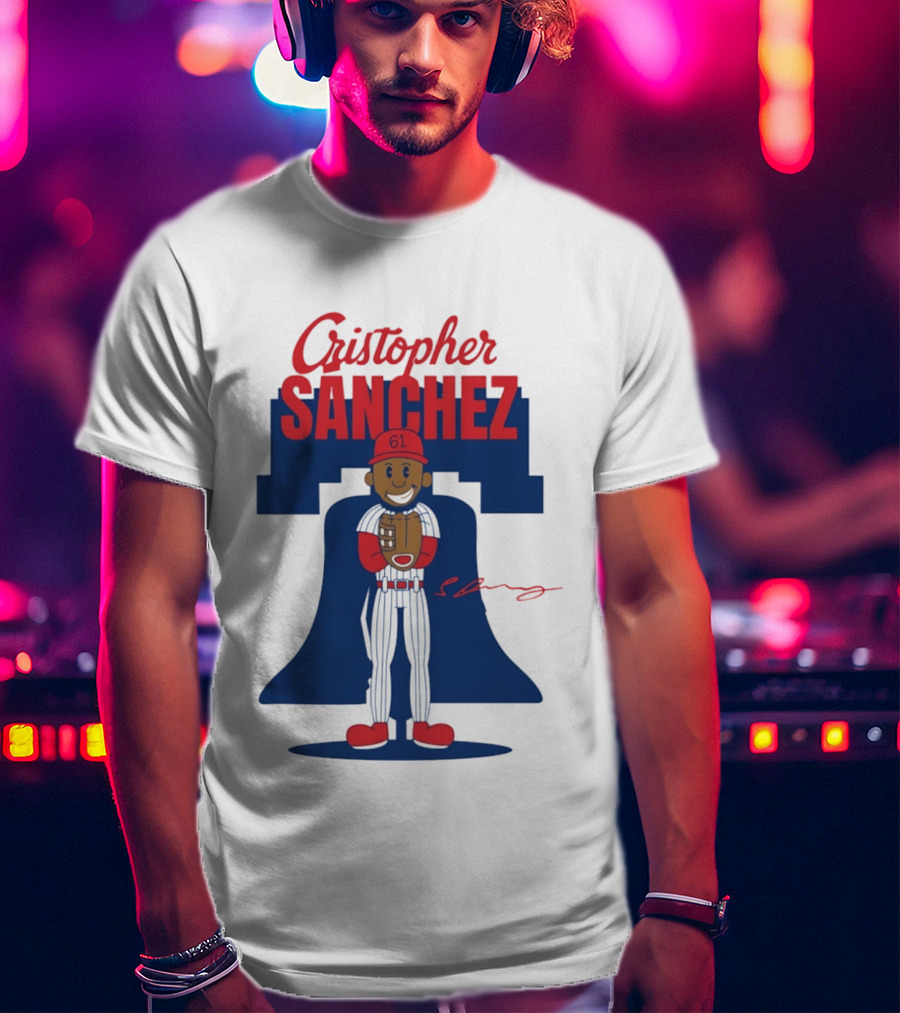 Cristopher Sanchez Phillies Cartoon Toddler 61 T-Shirt