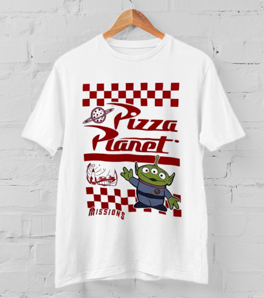 Pizza Planet Little Green Men Missions Disney Pixar Toy Story T-Shirt