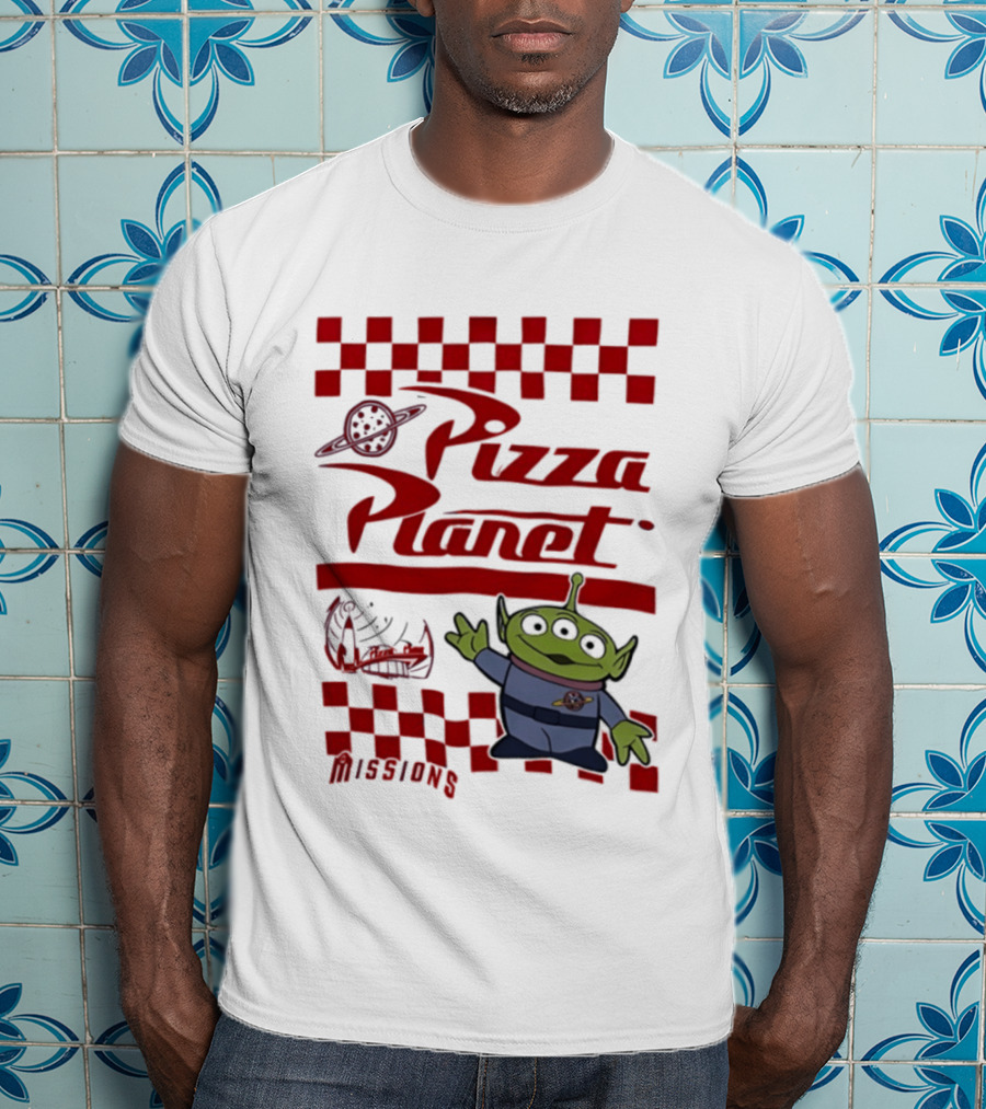 Pizza Planet Little Green Men Missions Disney Pixar Toy Story T-Shirt