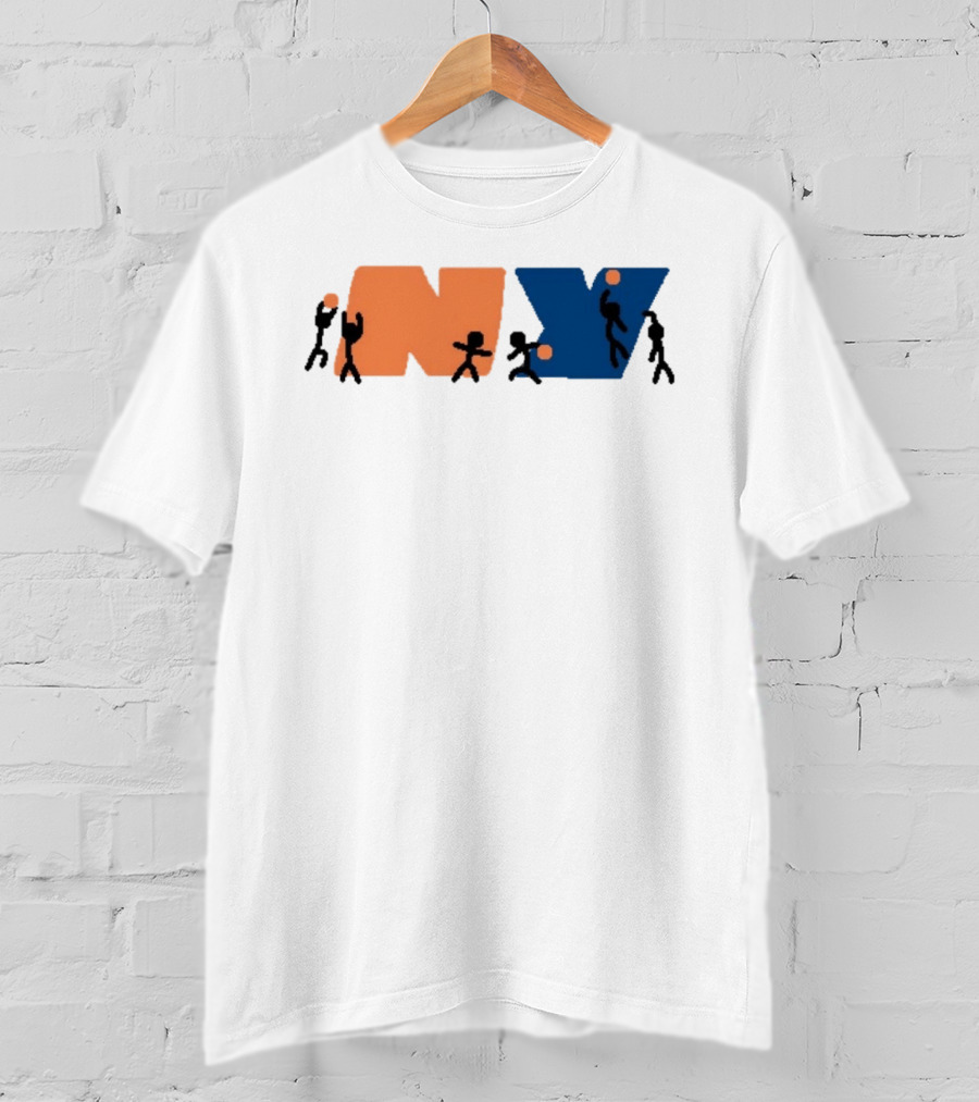 New York Knicks NBA NY Paint Basketball T-Shirt