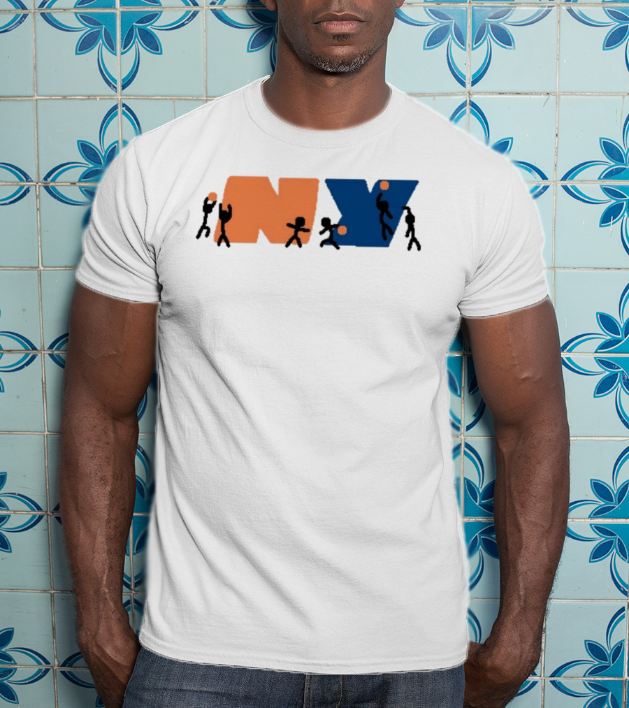 New York Knicks NBA NY Paint Basketball T-Shirt