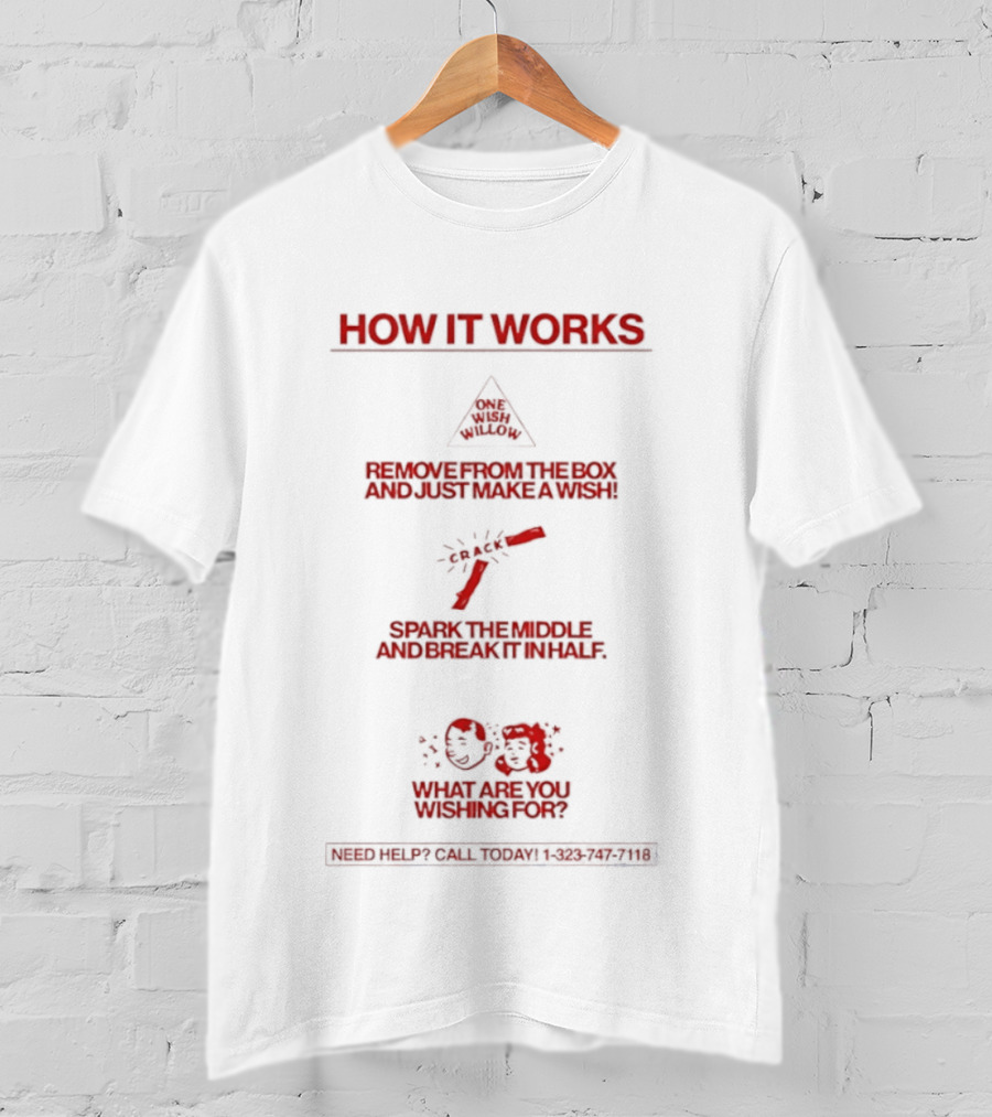 How It Works Warning Steps Remove Box Light Sparkler Wishing Star What Are You Wishing For T-Shirt