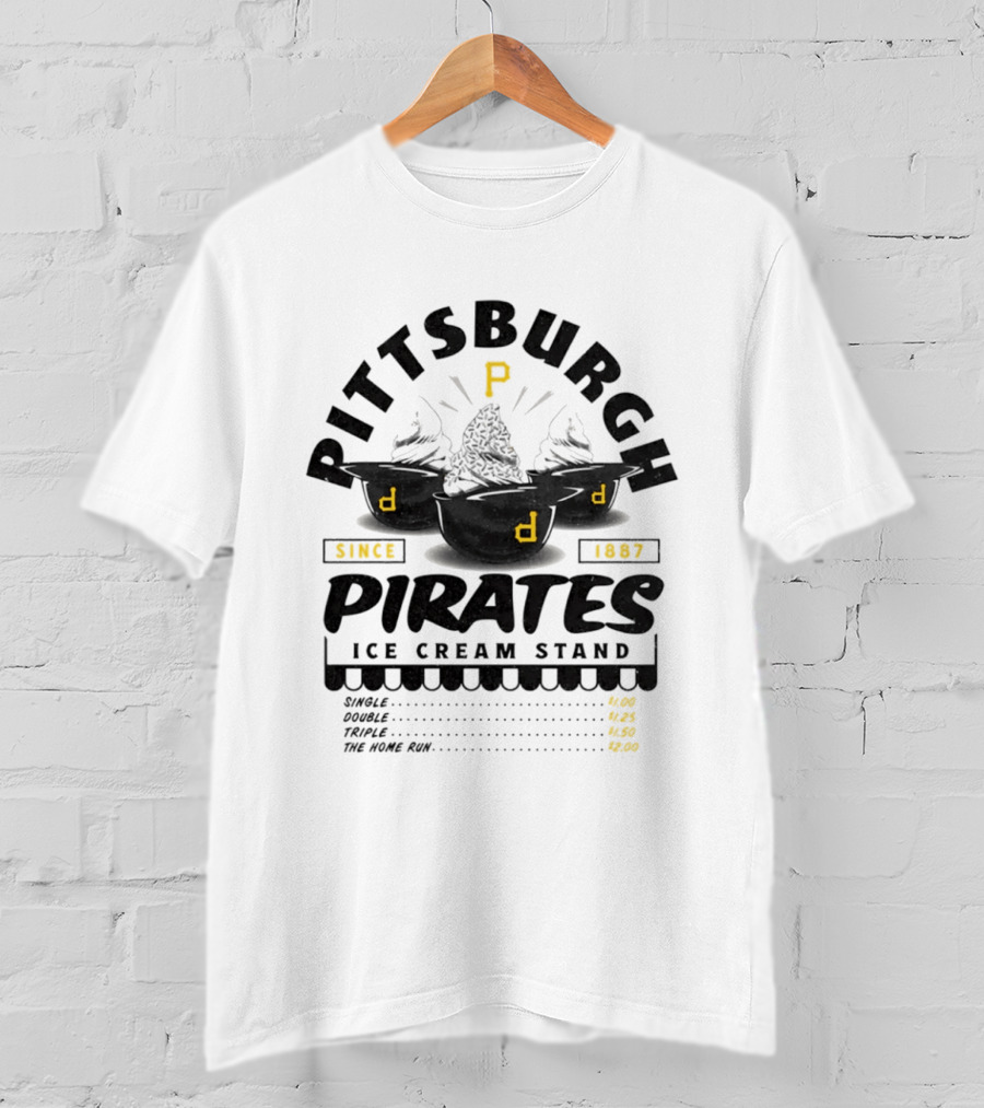 Pittsburgh Pirates Ice Cream Stand Since 1887 P T-Shirt