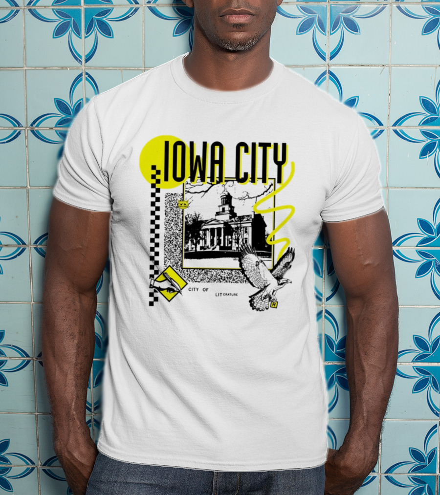 Iowa City University Old Capitol Literary Heritage Bird And Book T-Shirt