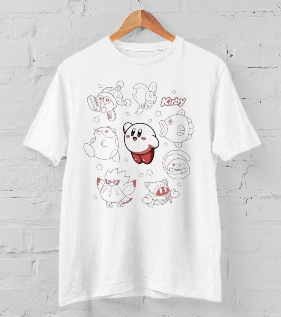 Kirby Elfilin Kine Gooey Magolor Coo Rick Marx Characters Compilation T-Shirt