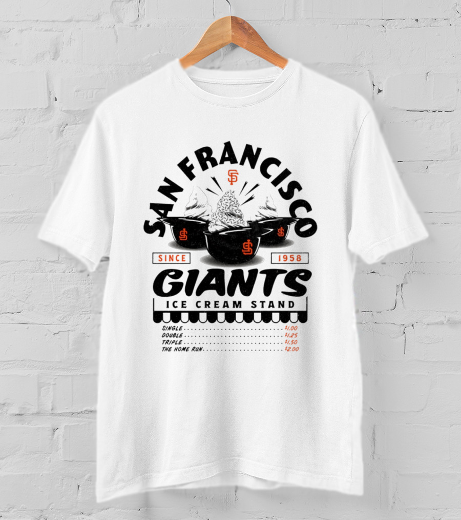 San Francisco Giants Ice Cream Stand Since 1958 T-Shirt