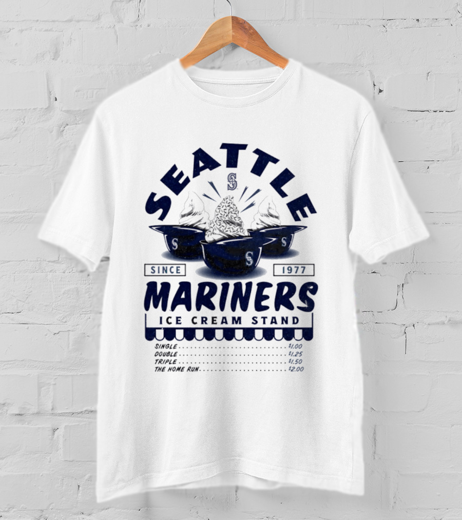 Seattle Mariners Since 1977 Ice Cream Stand Mariners T-Shirt