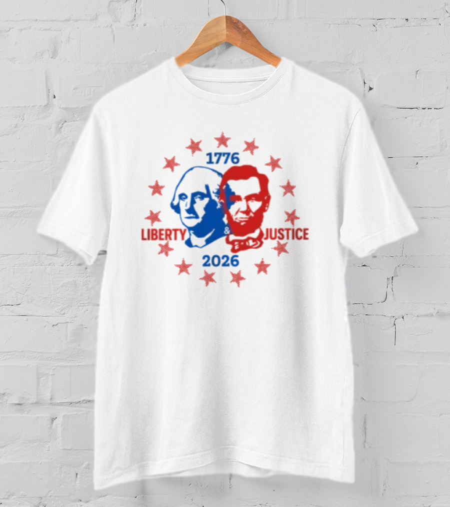 Spirit Jersey Liberty Justice 1776 2026 America 250 Ringer T-Shirt