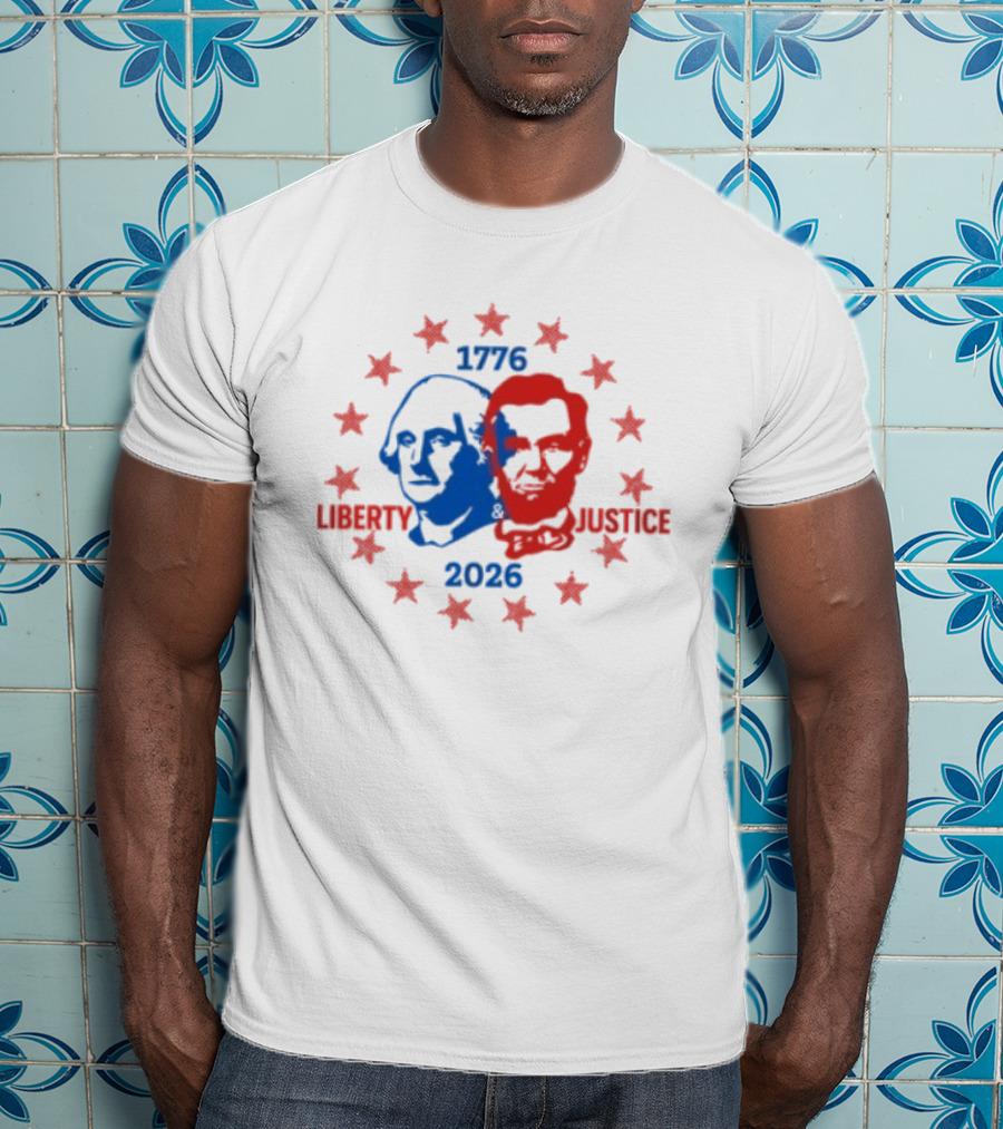 Spirit Jersey Liberty Justice 1776 2026 America 250 Ringer T-Shirt