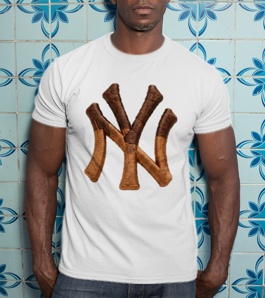 2026 New York Yankees Ice Cream Sprinkles Hat Cone Brown Tan T-Shirt