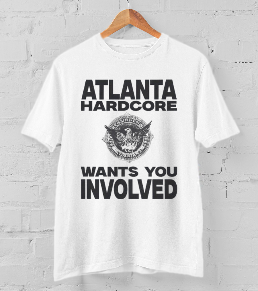 Atlanta Hardcore Wants You Involved Vintage Bulldog T-Shirt