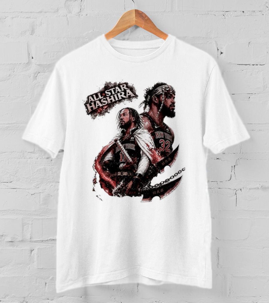All Star Hashira Jalen Brunson Julius Randle New York Knicks NBA Basketball T-Shirt