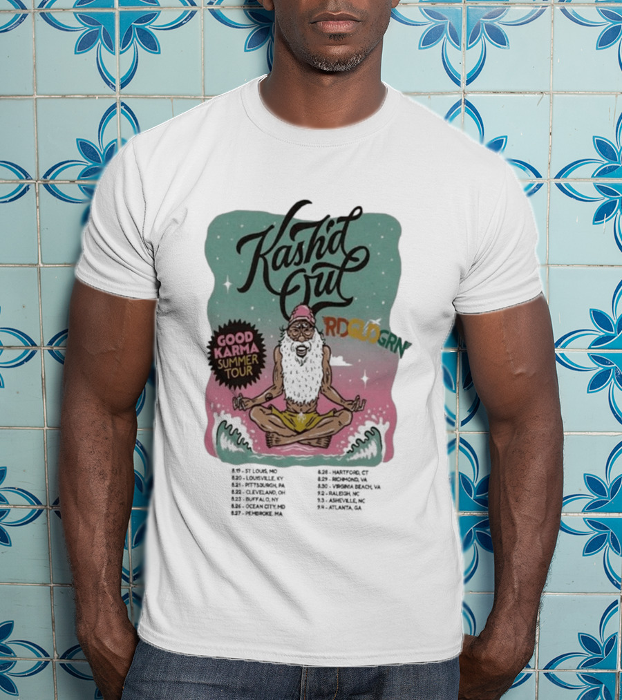 Kash'd Out 2026 Good Karma Summer Tour Vintage Meditation T-Shirt