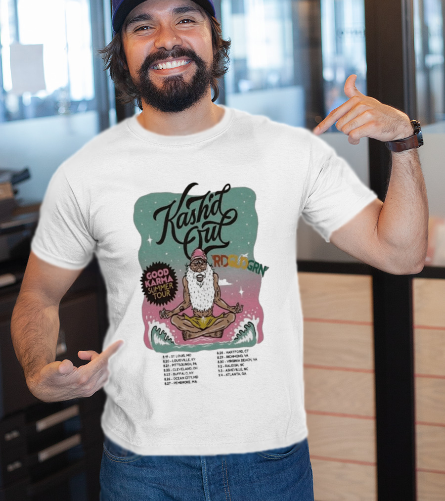 Kash'd Out 2026 Good Karma Summer Tour Vintage Meditation T-Shirt