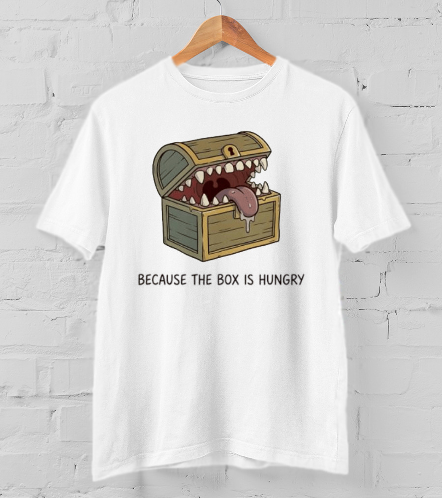 Mimic Chest Monster Because The Box Is Hungry Dungeons And Dragons Fantasy Gaming Creature T-Shirt