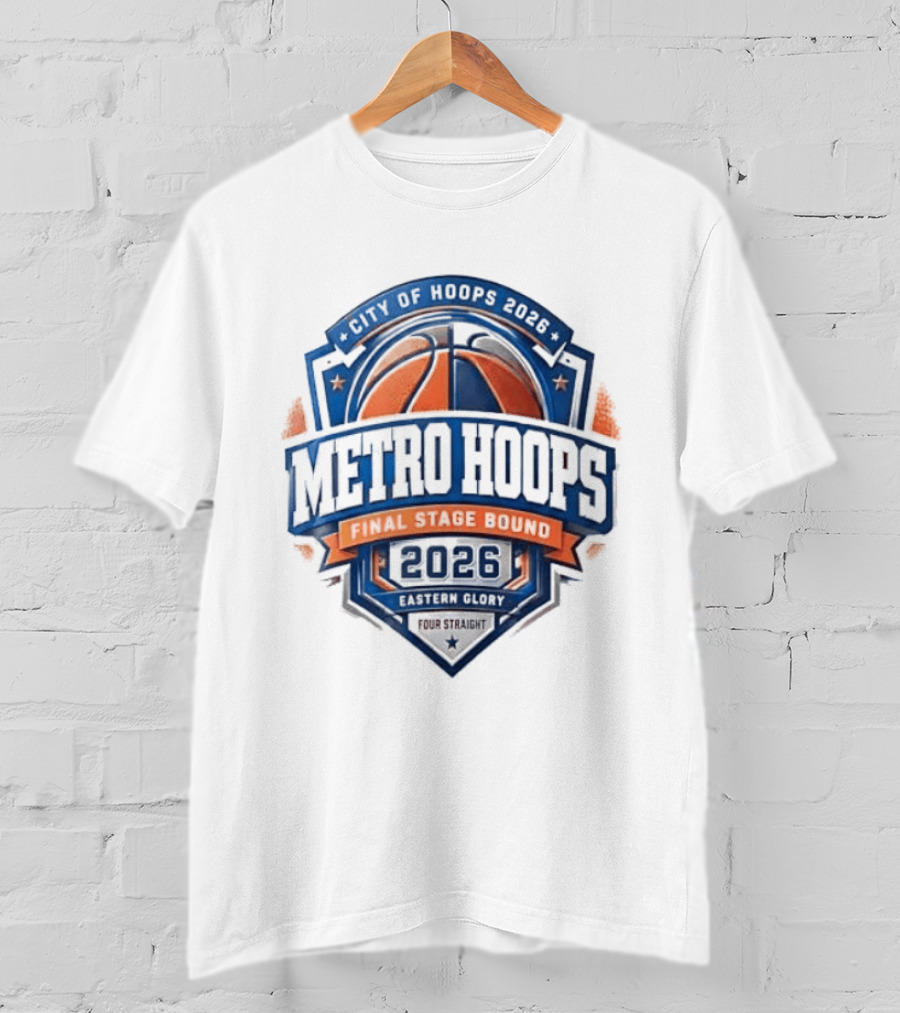 New York Knicks City Of Hoops 2026 Metro Hoops Main Stage Pound 4 Pound T-Shirt