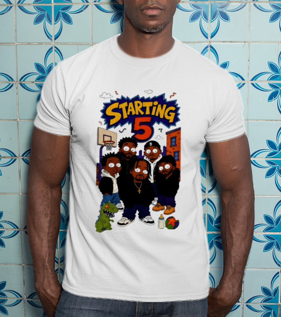 Starting 5 New York Knicks Hip Hop Rugrats Players T-Shirt