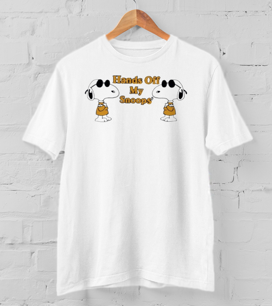 Snoopy Sunglasses Hands Off My Snoops Peanuts Comic T-Shirt