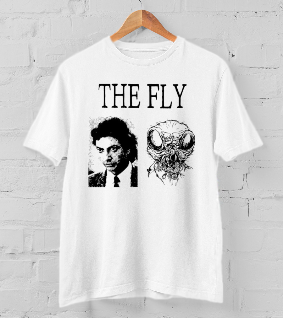 The Fly Jeff Goldblum 1986 Horror Movie Iconic Transformation T-Shirt