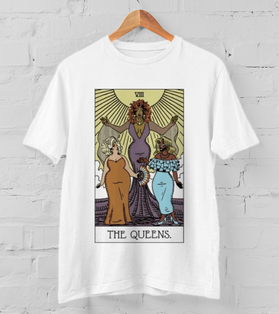 The Queens VIII Tarot Card Empowerment And Elegance T-Shirt