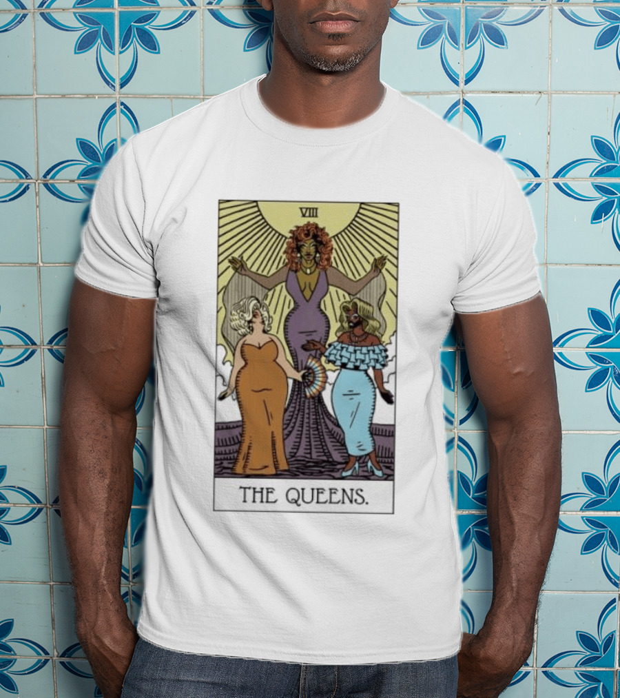 The Queens VIII Tarot Card Empowerment And Elegance T-Shirt