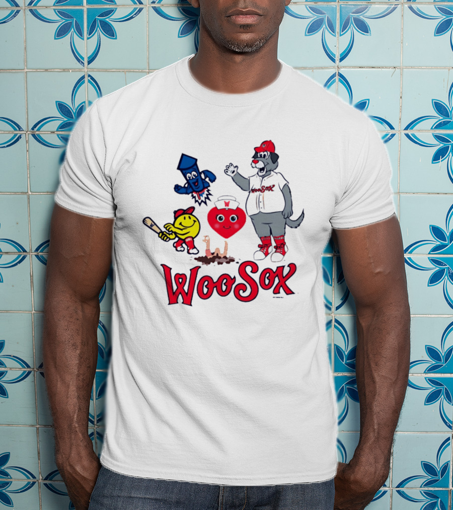 WooSox Baseball Team Central Masscots Characters T-Shirt