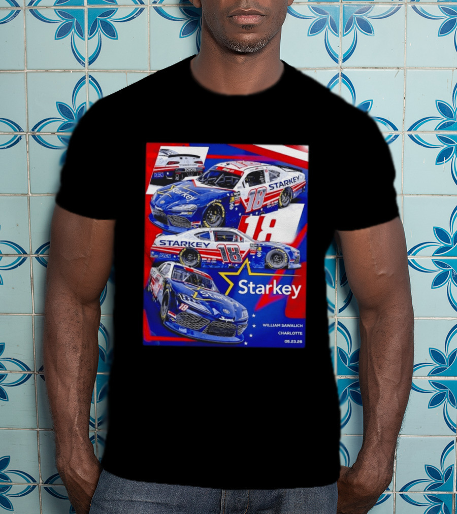 Starkey 18 William Sawalich Joe Gibbs Racing Charlotte Motor Speedway 05.23.26 T-Shirt