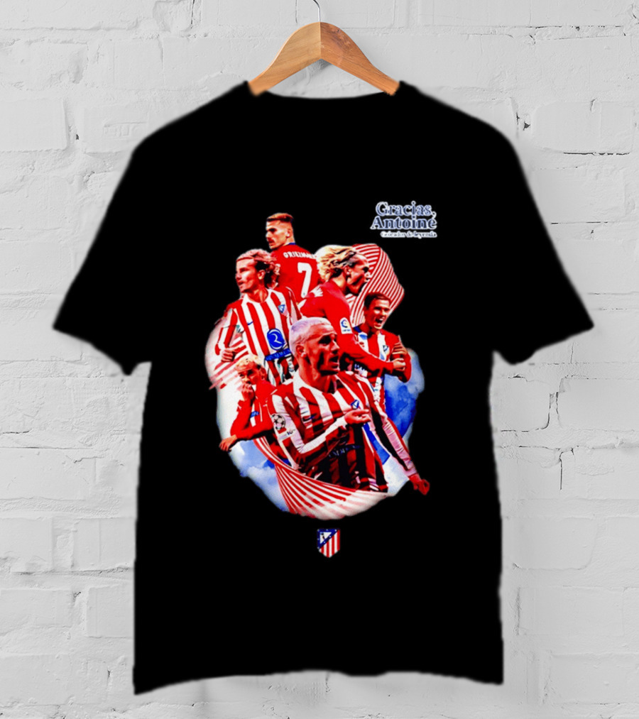 Atlético De Madrid Antoine Griezmann Number 7 2026 T-Shirt