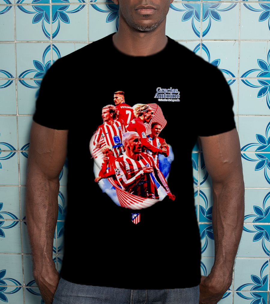 Atlético De Madrid Antoine Griezmann Number 7 2026 T-Shirt