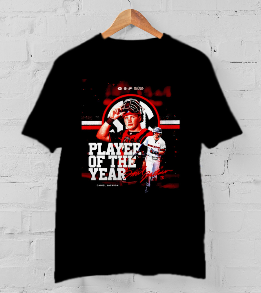Daniel Jackson Georgia Bulldogs Player Of The Year Athletic Performance Excellence T-Shirt