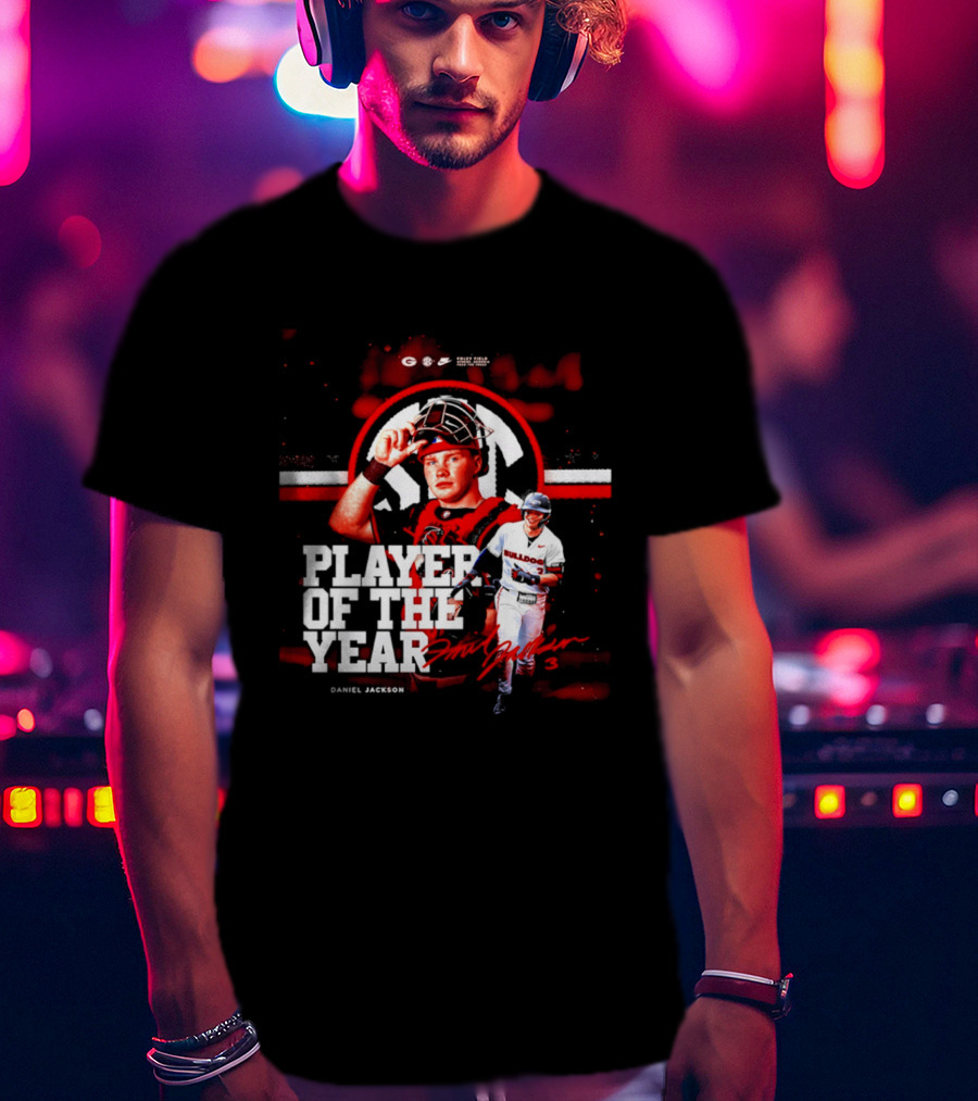 Daniel Jackson Georgia Bulldogs Player Of The Year Athletic Performance Excellence T-Shirt