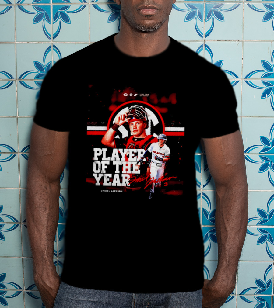 Daniel Jackson Georgia Bulldogs Player Of The Year Athletic Performance Excellence T-Shirt