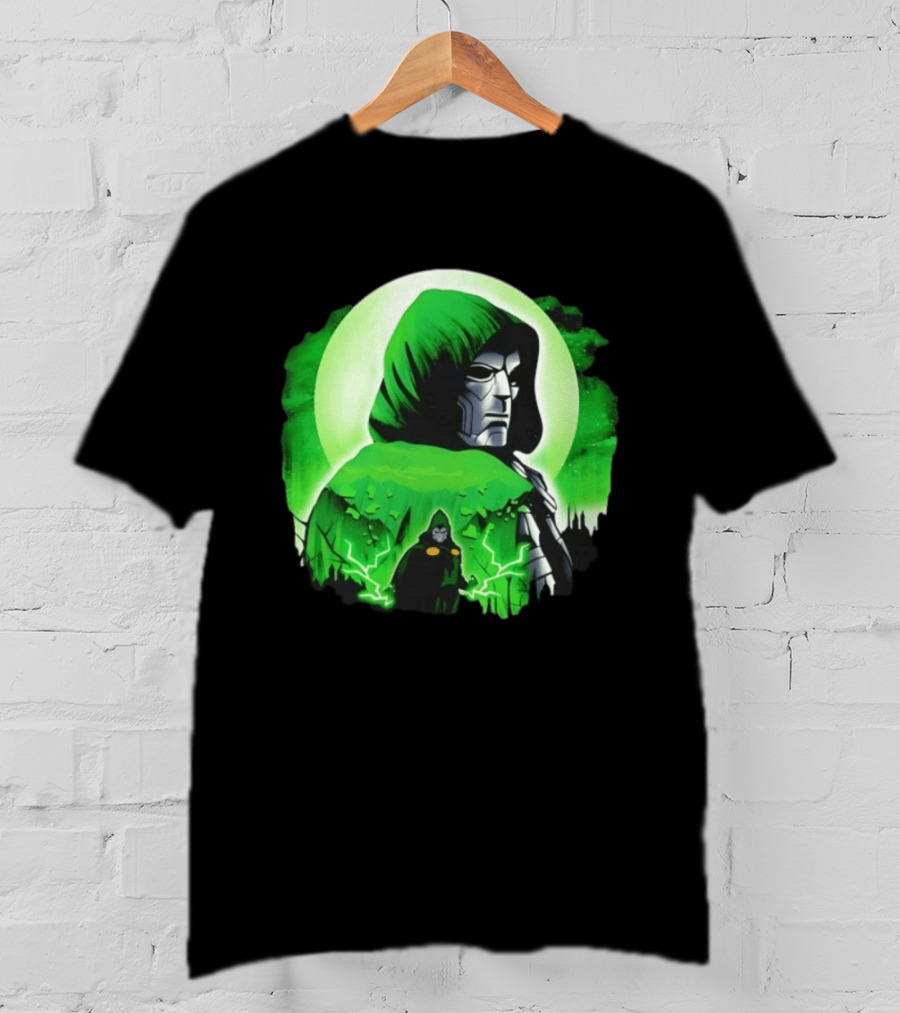 Doctor Doom Green Hooded Emperor Power T-Shirt
