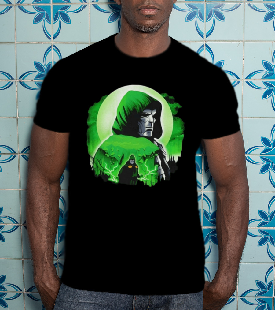 Doctor Doom Green Hooded Emperor Power T-Shirt