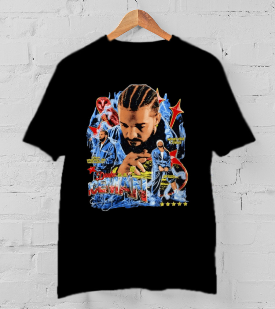 Drake Is A Iceman What Did I Miss Drizzy Music Style Star T-Shirt