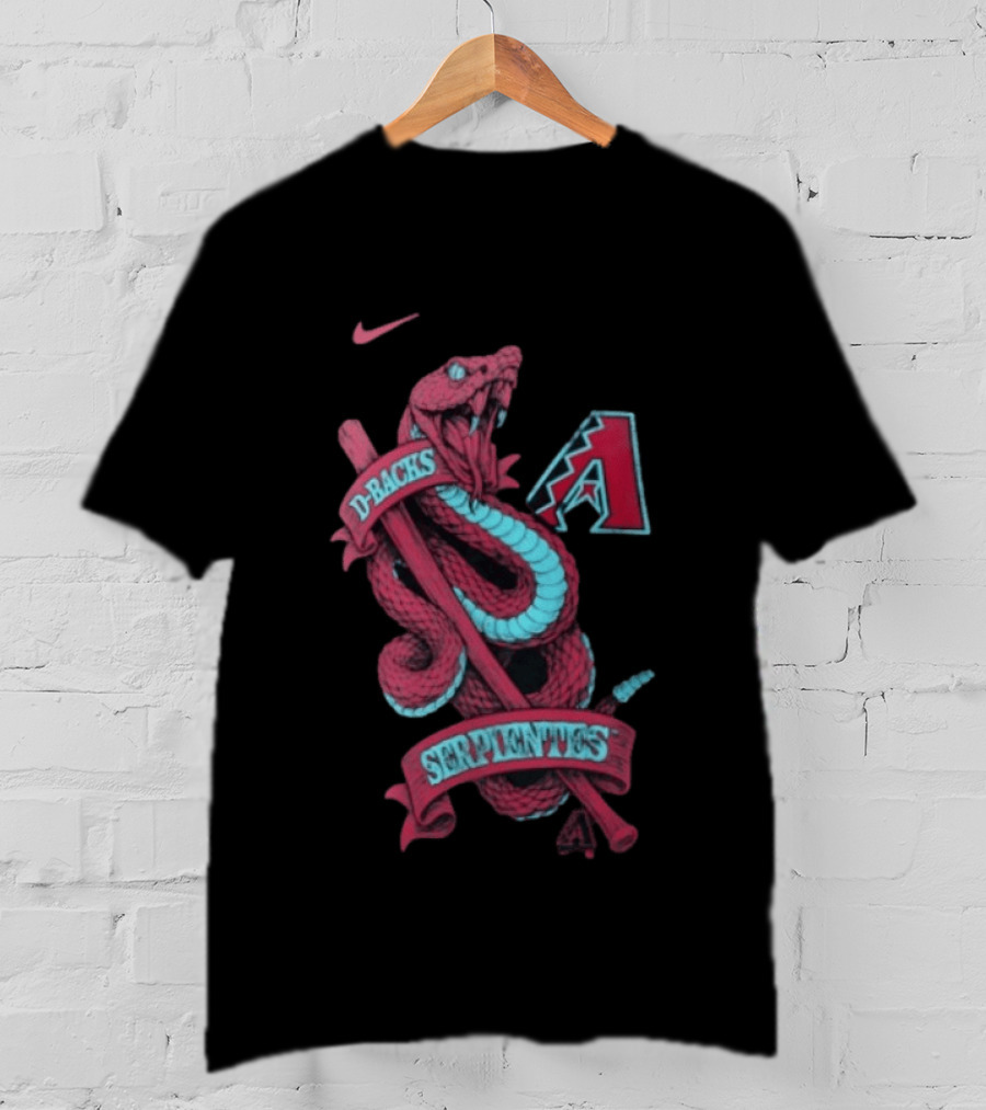 Nike D Backs Serpientes Arizona Diamondbacks Black T-Shirt