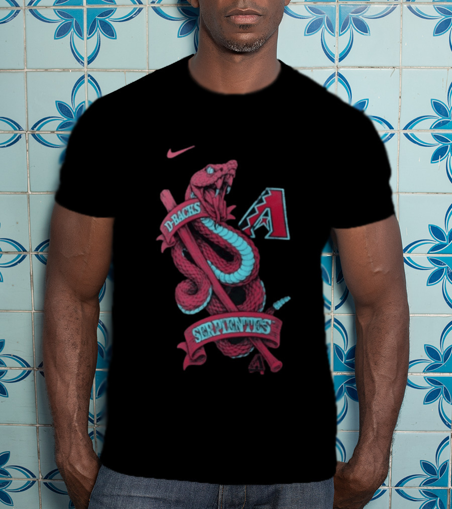 Nike D Backs Serpientes Arizona Diamondbacks Black T-Shirt